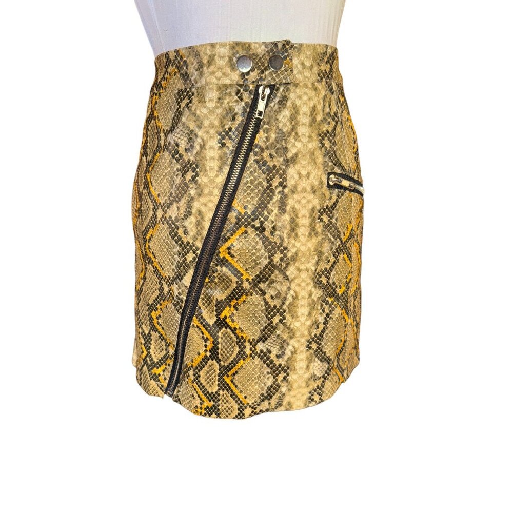 Fashion Nova Slither Over Here Snake Print Skirt Women Size XL - Picture 4 of 8